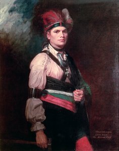 Joseph Brant, Capo dei Mohawk, 1742-1807 da George Romney